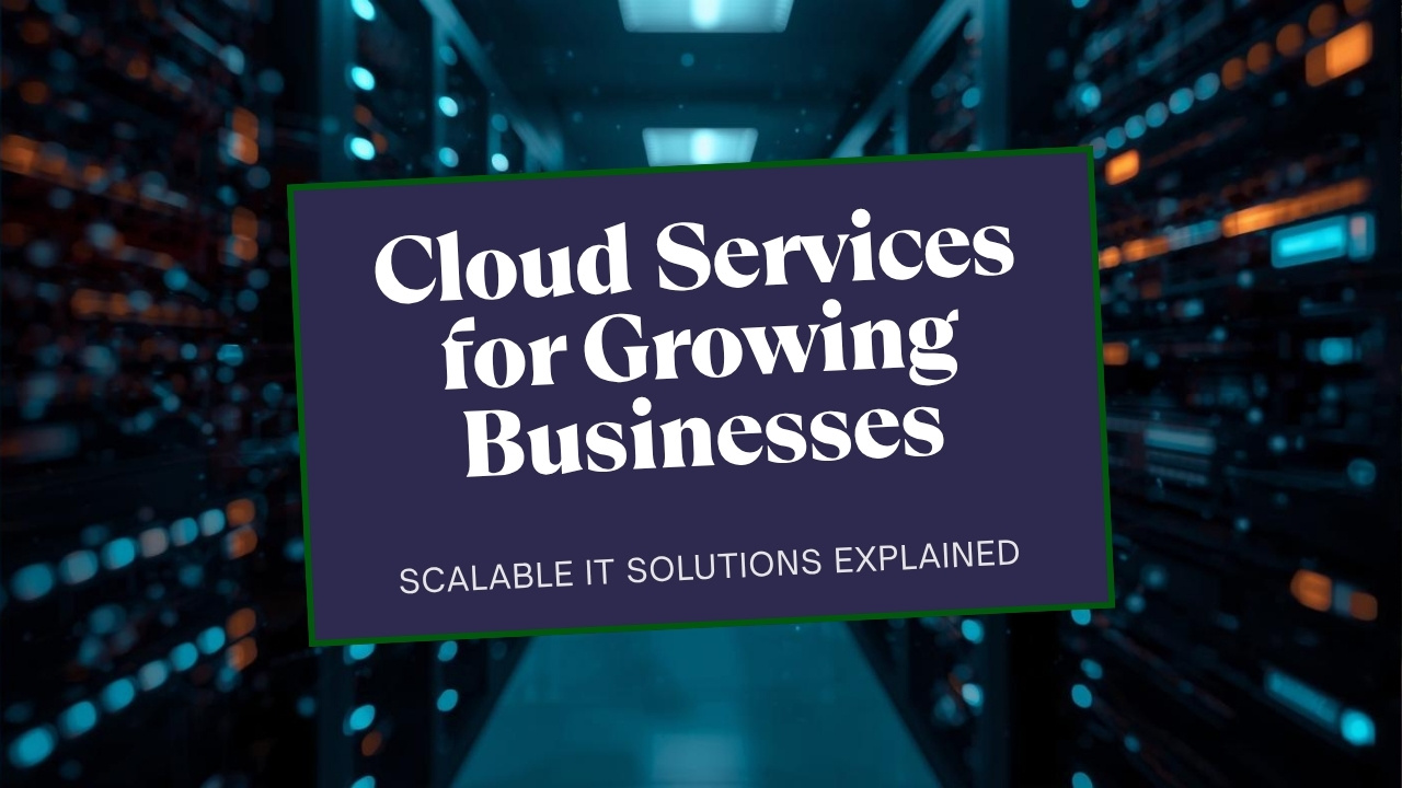 Cloud services setup for a Frisco TX business — server rack connected to cloud infrastructure managed by The Brass Effect