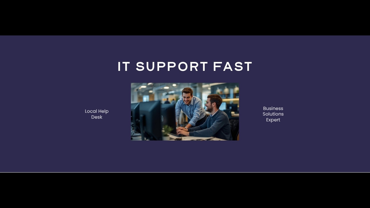 Help desk service in Frisco TX — IT support technician assisting a local business